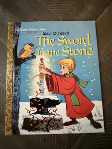 Little Golden Book Classic Walt Disney’s The Sword in the Stone c1963, Brand New - Picture 1 of 8