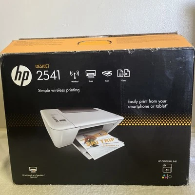 HP DeskJet 2541 All-in-One Printer - White - Tested - Image 1 of 4