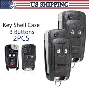 2 For 2010 - 2017 Chevrolet Equinox Remote Key Fob Case Shell Cover OHT01060512 - Picture 1 of 10