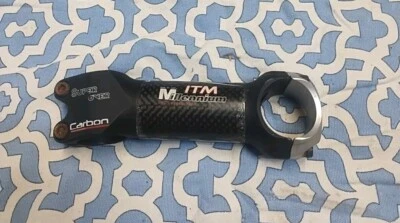 ITM Millennium Carbon Wrapped Stem 110 mm Reach 6' Drop 31.8mm Clamp 195 Gm  - Image 1 of 4