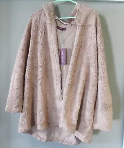 Adore Me Women's Cordova Robe Solid Pattern Soft Cozy Robe 09948 Mauve Large - Picture 1 of 3