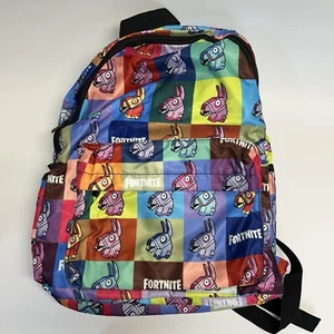 Fornite Llama Multicolor Kids Backpack Overnight Travel Bag - Picture 1 of 4