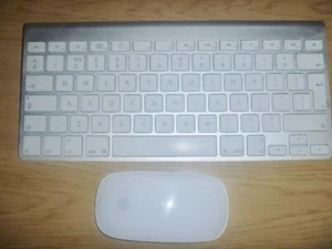 Apple Magic Mouse A1296 & Wireless Keyboard A1314 Set - Picture 1 of 6
