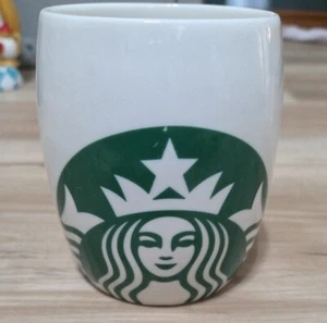 Starbucks Mug 2010 Green Mermaid Logo White Ceramic Barrel Style Coffee 14 oz TL - Picture 1 of 3
