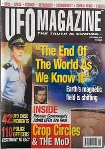 UFO MAGAZINE Sept. 2002 Vintage Back Issue "42 UFO Case Incidents" ALAN GODFREY - Picture 1 of 1