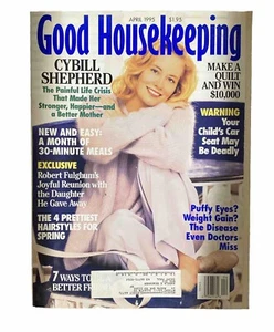 1995 APRIL GOOD HOUSEKEEPING MAGAZINE CYBILL SHEPHERD COVER - Picture 1 of 6