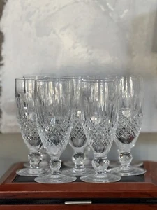 8 Waterford Klar Kristall Colleen Sektflöte Gläser 5,875" X2,25" Markiert - Bild 1 von 11