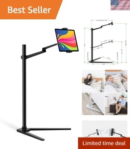 Support Tablette Aluminium Durable pour Lit - Réglable & Compatible pour Tous Les Appareils - Photo 1/8