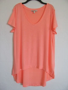 Top Express One Eleven Cuello en V Alto/Bajo Manga Corta-Naranja Neón-Talla S Ajuste a L-NUEVO CON ETIQUETAS - Imagen 1 de 11
