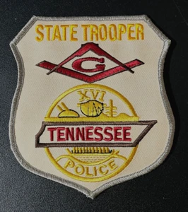 TENNESSEE STATE TROOPER MASÓNICO (∴) PARCHE POLICÍA HOMBRO INSIGNIA - Imagen 1 de 3