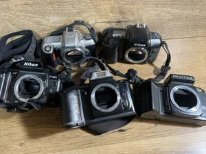 Lot of 5 Nikon N4004,N70,Pentax SF1,NikonF-801 NikonN65 Parts Only - Picture 1 of 12