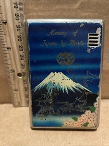 Vintage 1950 Korea/Japan Feuerzeug/Zigarettenetui Memory Of Japan and Korea Map - Bild 1 von 10