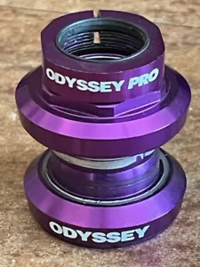 Raro cuscinetto ad ago viola Ano ODYSSEY PRO 1-1/8" CUFFIA DI BLOCCAGGIO scuola media BMX - Foto 1 di 5