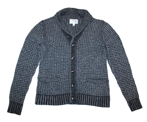 Rag & Bone Neiman Marcus Cardigan Mens S Black & Gray Wool Blend Sweater Unisex - Picture 1 of 18