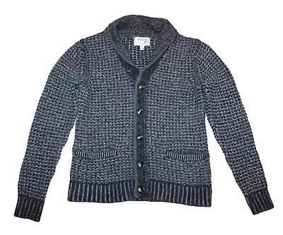 Rag & Bone Neiman Marcus Cardigan Mens S Black & Gray Wool Blend Sweater Unisex - Image 1 of 4