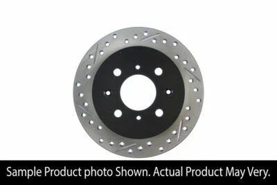 StopTech Sport Drilled Slotted Brake Rotor Rear Right Integra GS-R GS LS 90-01 - Image 1 of 4