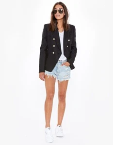 Camilla and Marc Dimmer Blazer Black Military Structured Size 6 AU/UK 2 US - Picture 1 of 8