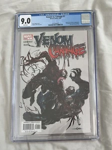 Venom Vs Carnage #1 1a Stampa CGC 9.0 In perfette condizioni/nm Personalizzato 1° Milligan - Foto 1 di 2