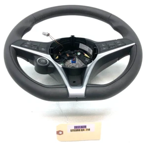 2018 ALFA ROMEO STELVIO LEATHER STEERING WHEEL W/ CONTROLS NON-HEATED OEM. - Picture 1 of 15