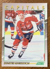 1991-92 Score Young Superstars - #6 Dimitri Khristich - Washington Capitals