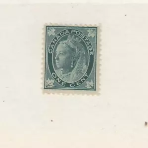 CANADÁ (MK6719) # 67 F-MH 1 cts 1897 HOJA DE ARCE REINA VICTORIA/AZUL-GRN CV $20 - Imagen 1 de 1
