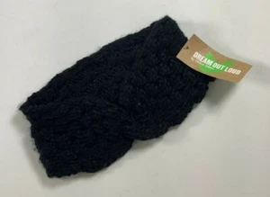 Girls Dream Out Loud Black Knit Winter Head Wrap NEW! NWT - Picture 1 of 4