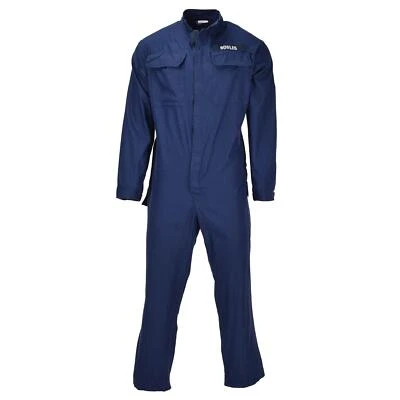 Original British army coverall blue uniform fire resistant jumpsuit long sleeve - Image 1 of 4