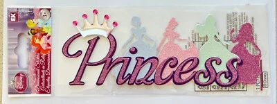 👑 PEGATINA PRINCESA DISNEY Cenicienta Ariel Aurora Tiana Brillo Gemas 🏰 Foto 1 de 4