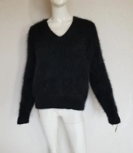 Michael Kors extrem dicker Kuschelig weicher haariger Angora Pullover Rippen - Bild 1 von 11