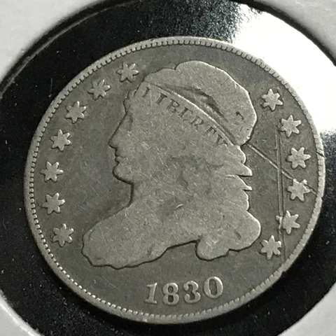 1830 BUST DIME SILVER BETTER GRADE TYPE COIN Cover
