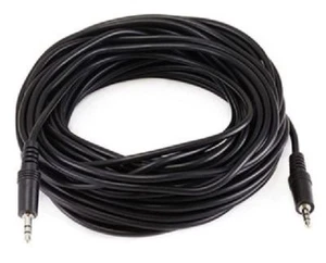 50 ft. 3.5mm Stereo M/M Plug - Black - Foto 1 di 2