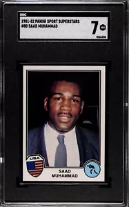 1981 Panini Sport Superstars #80 Saad Muhammad Rookie Card RC SGC 7 NM - Picture 1 of 2