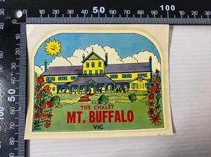 Vintage MT BUFFALO The Chalet VIC SOUVENIR Decal/ Transfer - Summer🌞 - Picture 1 of 3