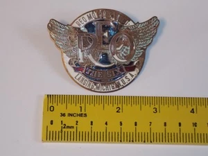 Rare 1916-1918 REO Six Model M Automobile Radiator Emblem Brass Car Hood Badge - Bild 1 von 6