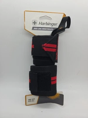 Harbinger Red Line WristWraps Powerlifting Body Weight Lifting Training - Image 1 of 4