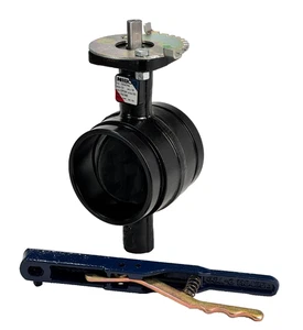 NIBCO GD4765 gerilltes Ende Absperrklappe 4" 300-psi CWP mit 10-Positionen Hebel - Bild 1 von 8