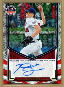 2025 Panini Stars and Stripes Baseball Rookie Auto 12/49 Patrick Forbes - Bild 1 von 2