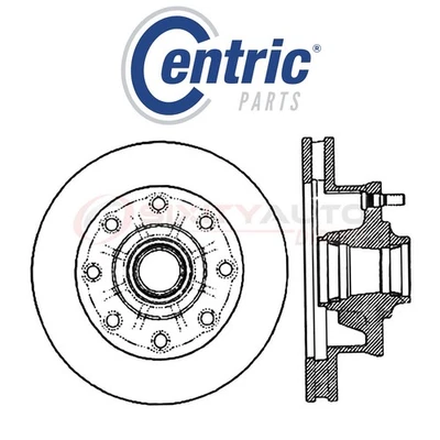 Centric C-TEK Disc Brake Rotor for 2000-2005 Workhorse P30 5.7L V8 - Kit Set ks Foto 1 de 4