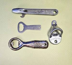 Lote de 4 abrebotellas y latas vintage publicidad - Imagen 1 de 2