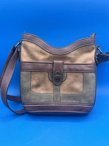 BOC Born Concept Bandolera Ajustable Bolso de Mano Cartera Marrón Taupe Oliva 10.5x10.5 - Imagen 1 de 12