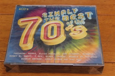 Simply The Best Of The 70's 4CD Music Compilation Elvis Presley Blondie Hits NEW - Image 1 of 2