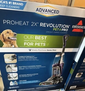 Bissell ProHeat 2X Revolution Pet Pro Upright Carpet Stain Deep Cleaner Vacuum - Picture 1 of 15
