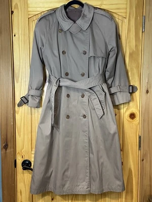 Gabardina de Colección Worthington Hecha en Polonia Larga Doble Pecho 4 Petite Foto 1 de 4