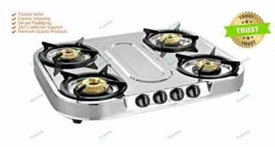 Sunflame Spectra Acciaio 4 Bruciatore Gas Stufa Argento Colore Migliore Cucinare - Immagine 1 di 4