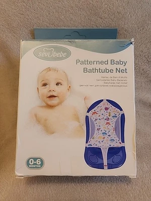 Red Bañera Bebé Estampado Sevibebe Peces Diseño Náutico Unisex Nuevo Foto 1 de 4