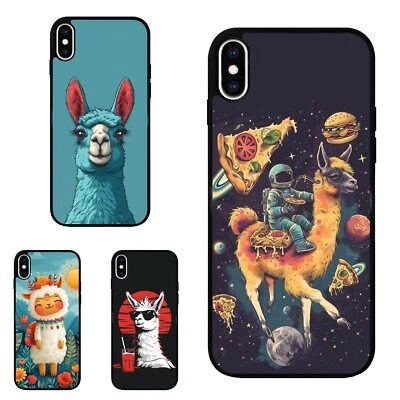 cartoon Llama Alpaca Anti scratch Cover For Motorola Apple iPhone Samsung Galaxy - Image 1 of 4