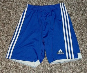 "A*" ADIDAS SMALL BLUE with white stripes shorts - Picture 1 of 1