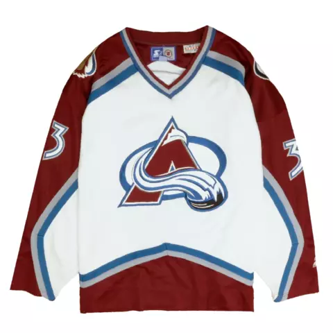 Vintage Colorado Avalanche Patrick Roy Starter Hockey Jersey Size XL 90s NHL Cover
