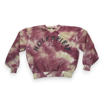 Holy Spirit Sweatshirt Wome's Multicolor Tie Dye Sunday Service The Mountain L - Image 1 of 3