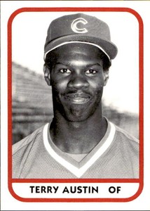 1981 Quad City Cubs TCMA #12 Terry Austin Houston Texas TX Baseball Card